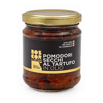 Томаты вяленые с трюфелем в масле BOSCOR, CALUGI, 0,180 кг (ст/б)