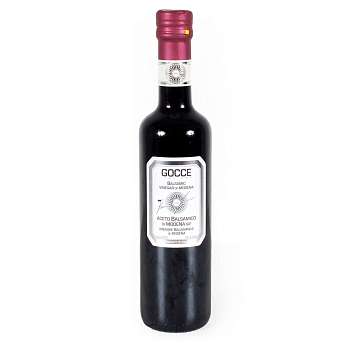 Уксус бальзамический из Модены IGP GOCCE, K4862, выдержка 1 год, кислотность 6%, 0,5 л (ст/б с красной крышкой)