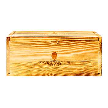 Деревянный ящик с логотипом SAVINI TARTUFI