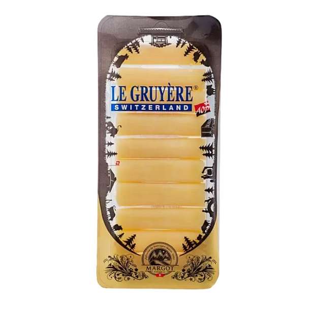 Грюйер АОP в рулетиках, сыр твердый, жирность 49%, ~ 0,1 кг 0.1 Margot Fromages SA Швейцария