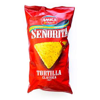 Чипсы кукурузные (начос) классические SENORITA, AMICA CHIPS, 0,450 кг
