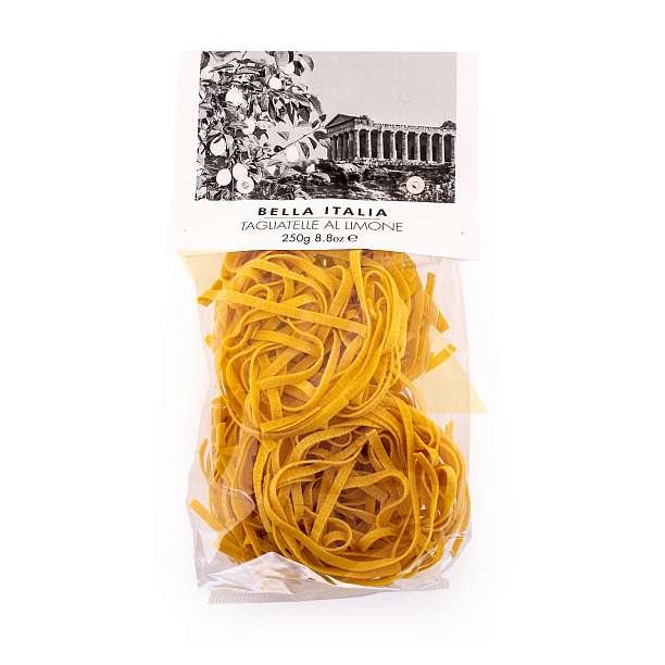 Тальятелле с лимоном BELLA ITALIA, паста из твердых сортов пшеницы,  UMBRO, 0,25 кг  Antico Pastificio Umbro S.r.l. Италия