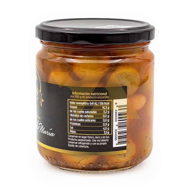 Оливки зеленые без косточек "ANTOJO DE LA ABUELA MARÍA", LA TORTOLA, 0,370 кг/0,200 кг (ст/б)  LA TORTOLA Испания