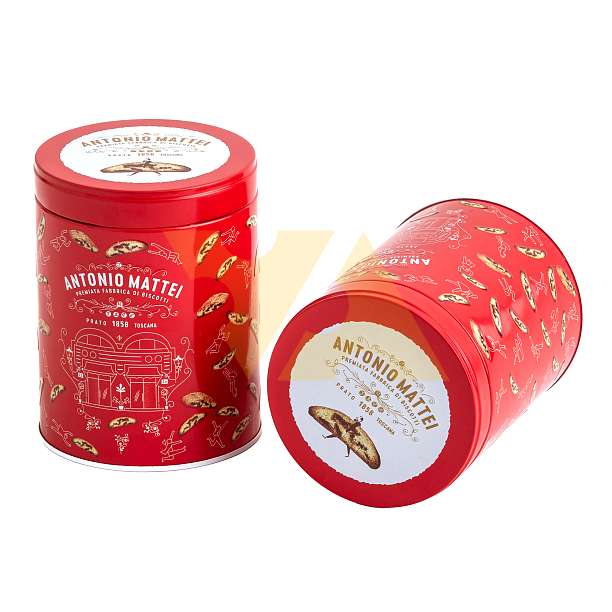 Кантуччи с каплями темного шоколада, печенье из Прато, ANTONIO MATTEI, 0,125 кг (жест/б)  Antonio Mattei Италия