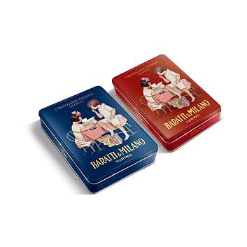 Пралине Чоколатини шоколадные ассорти, 4 вкуса, 4411, BARATTI&MILANO, 0,300 кг (жест/кор с историческим имиджем)