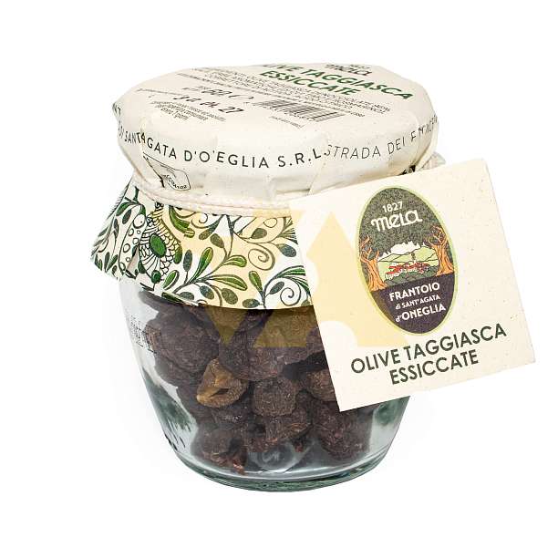 Оливки Таджаски сушеные, SANT'AGATA, 0,06 кг (ст/б)  Frantoio di Sant'Agata d'Oneglia Италия
