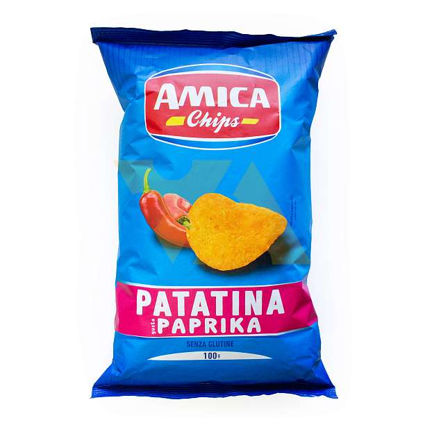 Чипсы картофельные со вкусом паприки PAPRIKA, AMICA CHIPS, 0,1 кг 0.1 кг. Amica Chips Италия