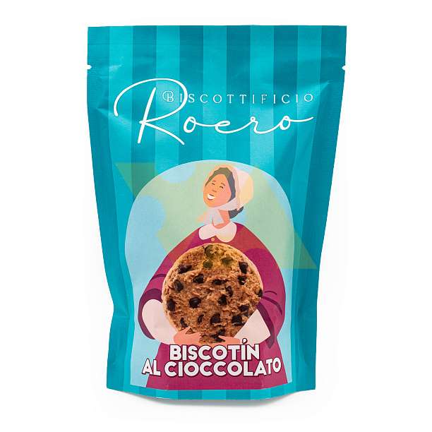 Печенье с бисквитное с шоколадными каплями BISCOTIN AL CIOCCOLATO, 0,170 кг (бум/пак)  Biscottificio Roero Италия
