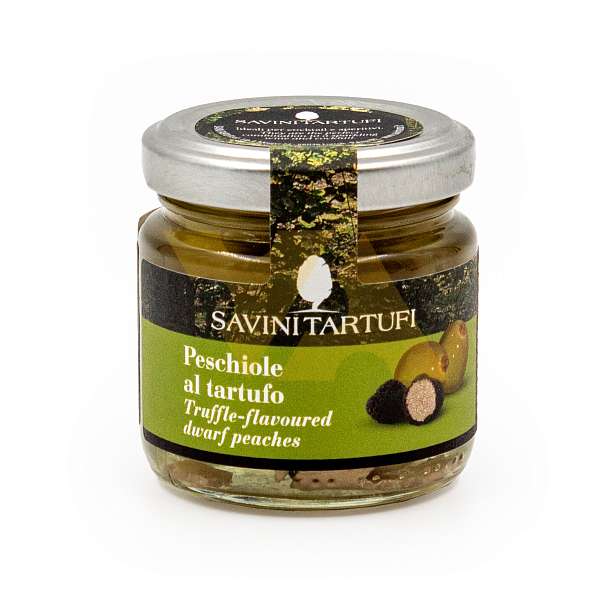 Мини персики с черным летним трюфелем, SAVINI TARTUFI, 0,09 кг (ст/б)  SAVINI TARTUFI Италия