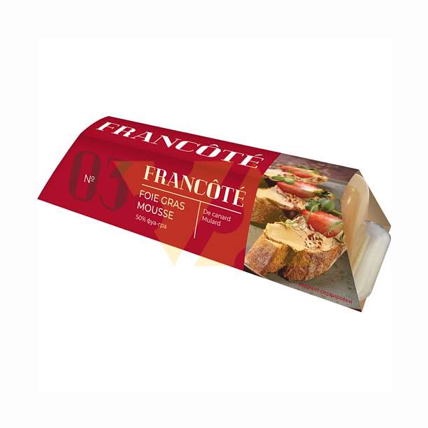 Фуа-гра утиная мусс, FRANCOTE, 0,085 кг (пл/конт)  ФРАНЦУЗСКАЯ ФЕРМА ООО Белоруссия