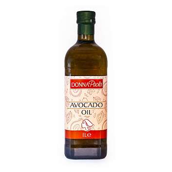 Масло из авокадо рафинированное т.м. DONNA PAOLA, BASSO, 1 л (ст/бут)