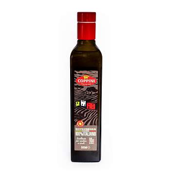 Масло оливковое первого холодного отжима из итальянских оливок 100% ITALIANO, COPPINI, 0,5 л