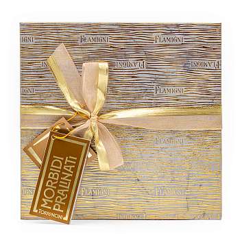 Нуга (торрончини) из разных орехов мягкая покрытая шоколадом ассорти, FLAMIGNI, 0,280 кг (карт/кор)