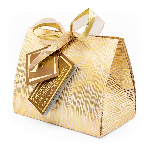 Нуга (торрончини) из миндаля мягкая покрытая шоколадом ассорти, FLAMIGNI, 0,180 кг (бум/сумочка)  Flamigni S.r.L. Италия