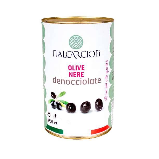 Маслины без косточки в рассоле, ITALCARCIOFI, 2 кг/4,2 кг/4,25 л (ж/б)  Italcarciofi S.r.L. Италия