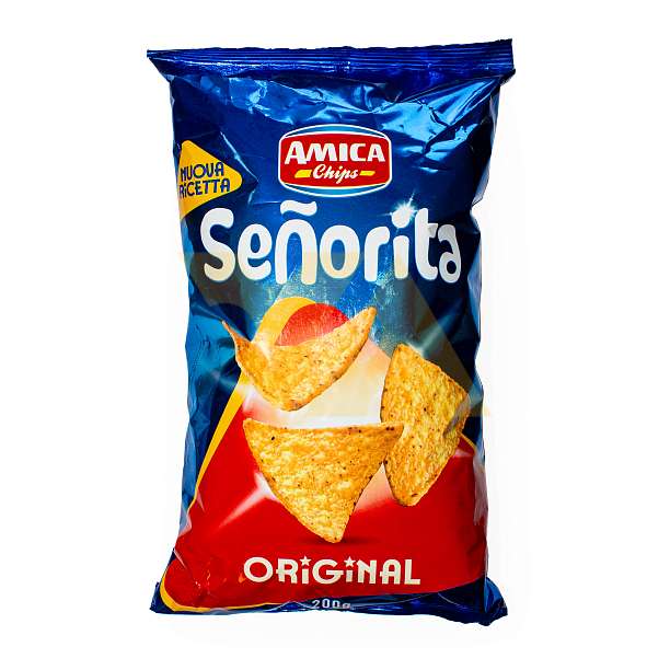 Чипсы кукурузные (начос) классические SENORITA, AMICA CHIPS, 0,2 кг 0.2 кг. Amica Chips Италия
