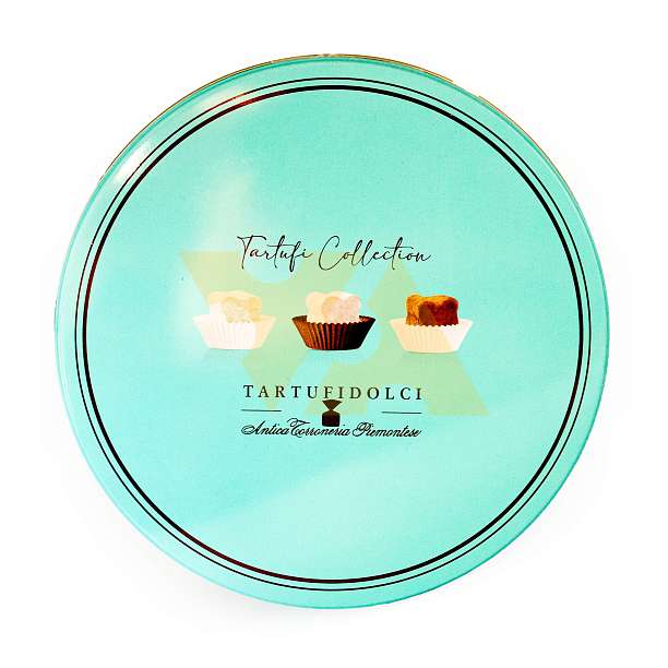 Ассорти Трюфельная коллекция, 5 видов, ANTICA TORRONERIA PIEMONTESE, 0,400 кг (зеленая ж/б)  Antica Torroneria Piemontese Италия