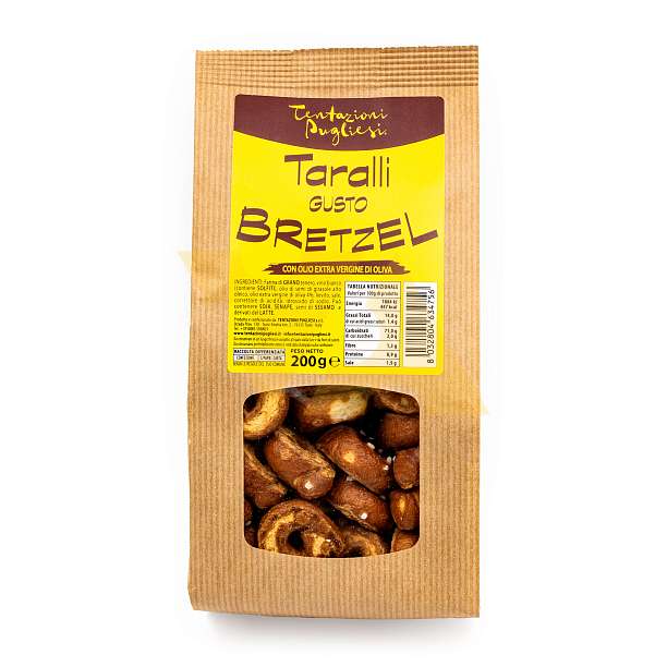 Таралли со вкусом брецеля, TENTAZIONI PUGLIESI, 0,200 кг  Tentazioni Pugliesi Италия