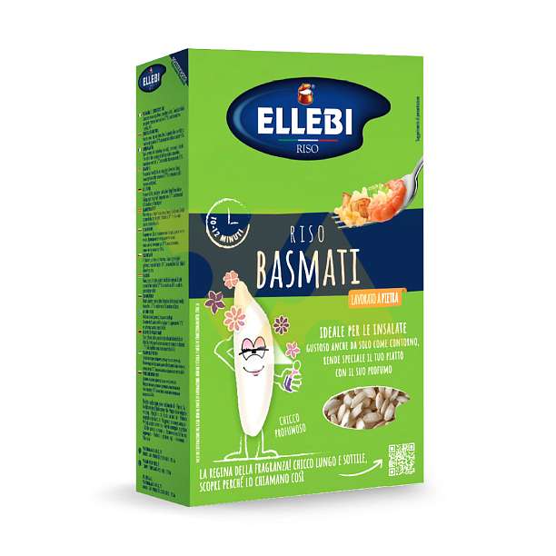 Рис Басмати, ELLEBI, 0,500 кг (вак/уп)  Ellebi Италия