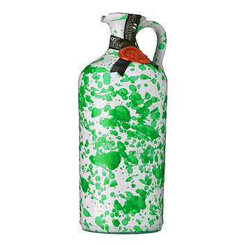 Масло оливковое первого холодного отжима FRUTTATO MEDIO, GALANTINO, 0,5 л (керамический кувшин FANTASIA VERDE зеленый)