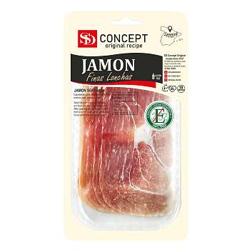 Хамон, окорок сыровяленый SD, выдержка 18 мес., нарезка, 0,050 кг