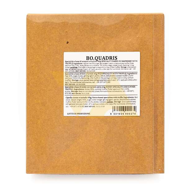 Набор соусов (малина, инжир, лук) и меда ароматизированные черным трюфелем BOSCOR, CALUGI, 0,160/0,500 кг (карт/кор)  BOSCOR, CALUGI Италия