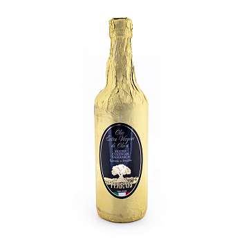 Масло оливковое первого холодного отжима из оливок сорта Таджаска, 100% ITALIANO, FERRARI, 0,75 л (ст/бут в золотой фольге)
