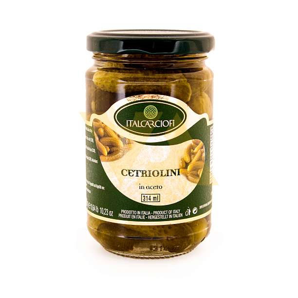 Огурцы Корнишоны в уксусе, ITALCARCIOFI, 0,28 кг/0,17 кг/0,314 л (ст/б)  Italcarciofi S.r.L. Италия