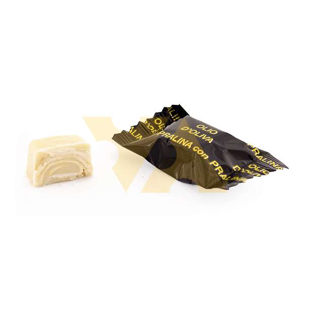 Пралине 107 из белого шоколада с начинкой из оливкового масла первого холодного отжима (экстра верджин), STAINER, 1 кг 1 кг. ANDREA STAINER Италия