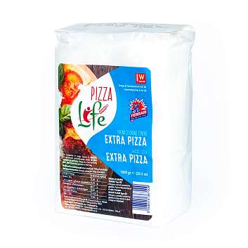 Мука из мягких сортов пшеницы типа 00 для пиццы EXTRA PIZZA, с силой W муки 380/400, MOLINO FERRARI, 1 кг (бум/пак)