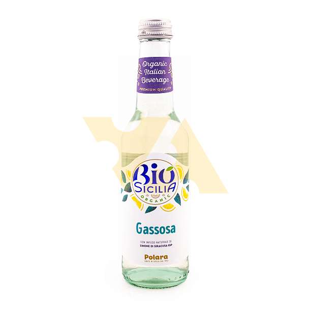 Лимонад Гассоза с сиракузскими лимонами IGP БИО, POLARA, 0,275 л (ст/бут)  BIBITE POLARA S.R.L. Италия