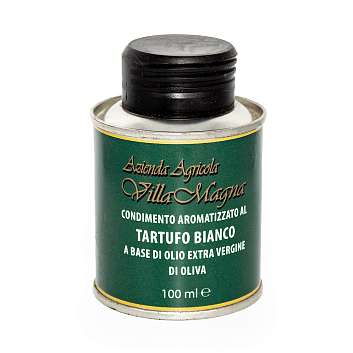 Масло оливковое первого холодного отжима ароматизированное белым трюфелем, VILLA MAGNA, 0,1 л (ж/б)