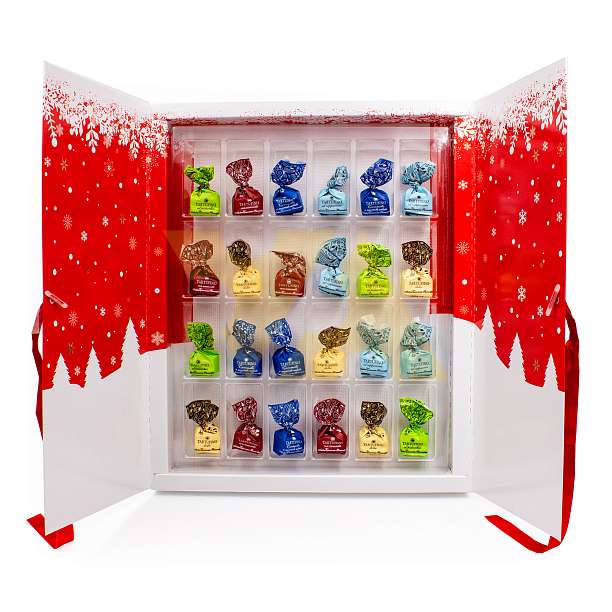 Конфеты ассорти трюфелей "Рождественский календарь" I TARTUFINI DELL'AVVENTO, 5 видов, ANTICA TORRONERIA PIEMONTESE, 0,168 кг (карт/кор новогодняя)  Antica Torroneria Piemontese Италия