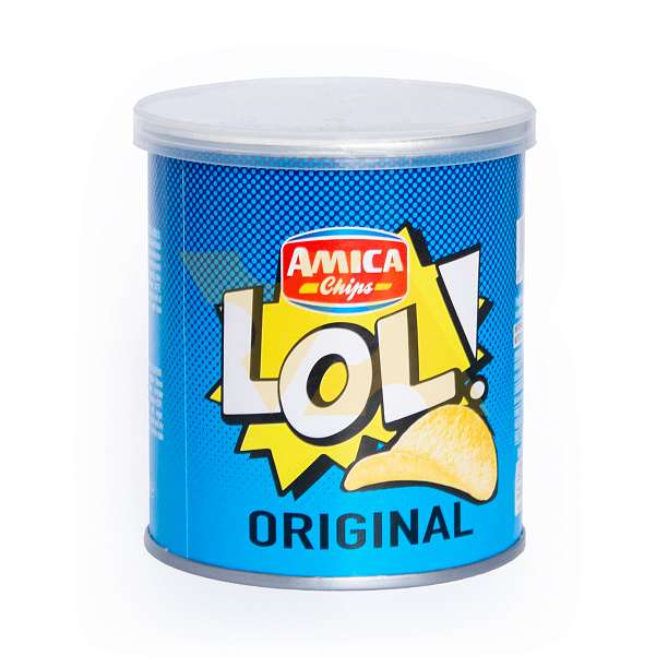 Снек соленый картофельный с классическим вкусом LOL, AMICA CHIPS, 0,045 кг  Amica Chips Италия