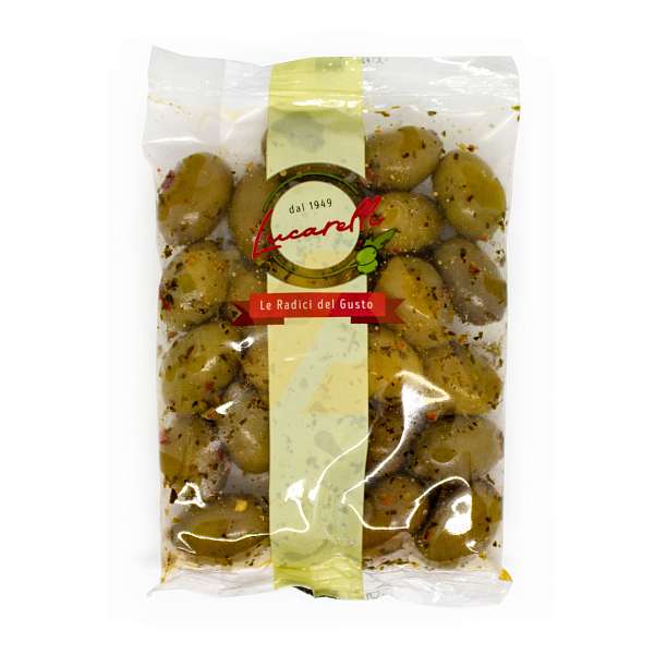 Оливки с приправами, LUCARELLI, 0,2 кг (пл/пак) 0,2 кг Lucarelli Alferino Италия