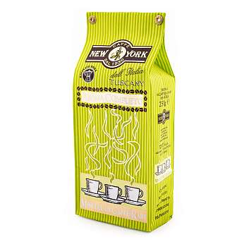 Кофе Арома Комплето, смесь обжаренного кофе молотый, NEW YORK, 0,250 кг (зеленый бум/уп)