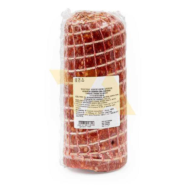 Салями Сан Марино, FABBRICA SAMMARINESE DEI SALUMI, ~ 1,5 кг (вак/уп)  Таганский мясокомбинат Россия