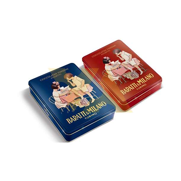 Пралине Чоколатини шоколадные ассорти, 4 вкуса, 4411, BARATTI&MILANO, 0,300 кг (жест/кор с историческим имиджем)  Baratti & Milano Италия