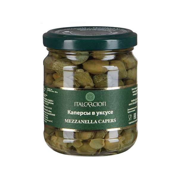 Каперсы Меццанелла в уксусе, ITALCARCIOFI, 0,18 кг/0,11 кг/0,212 л (ст/б)  Italcarciofi S.r.L. Италия