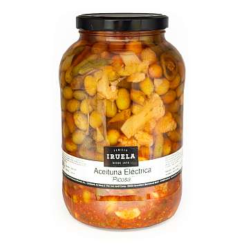 Смесь овощная острая Электрика, IRUELA, 3,95 кг / 2,35 кг (ст/б)