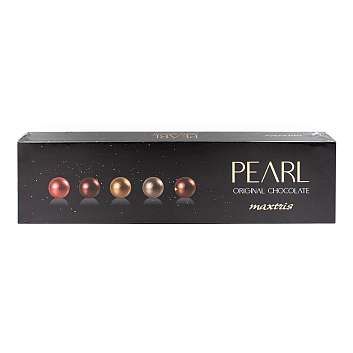 Фундук обжаренный в тёмном шоколаде PEARL, MAXTRIS, 0,5 кг (карт/кор)