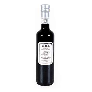 Уксус бальзамический из Модены IGP GOCCE, K0102, выдержка 2 года, кислотность 6%, 0,5 л (ст/б с серебряной крышкой)