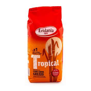 Сахар тростниковый коричневый TROPICAL (песок), ERIDANIA, 1 кг