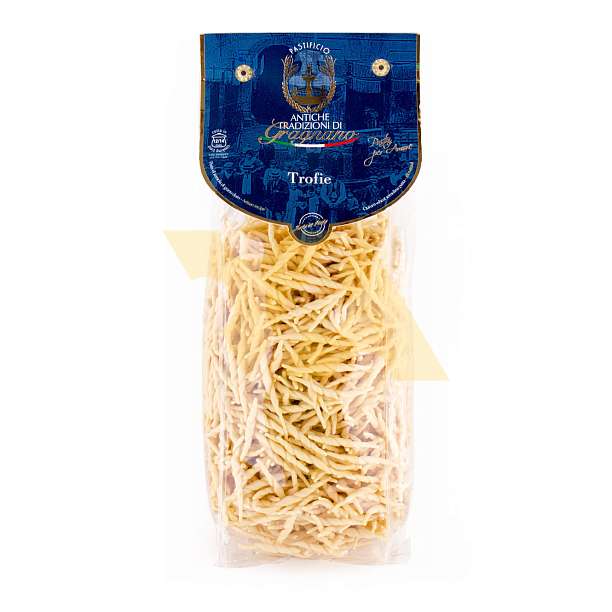 Трофие, паста из твердых сортов пшеницы из Граньяно IGP, ANTICHE TRADIZIONI DI GRAGNANO, 0,5 кг 0.5 кг. Antiche Tradizioni di Gragnano Италия