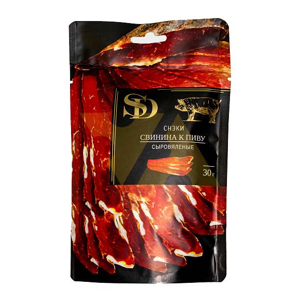 Снэки из свинины к пиву сыровяленые SD, нарезка, 0,030 кг  Сытный дом Россия