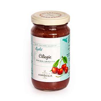 Конфитюр из черешни без добавления сахара LIGHT, AGRISICILIA, 0,240 кг (ст/б)