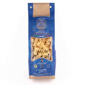 Тортильони, паста из твердых сортов пшеницы из Граньяно IGP, ANTICHE TRADIZIONI DI GRAGNANO, 0,5 кг (бум/уп)