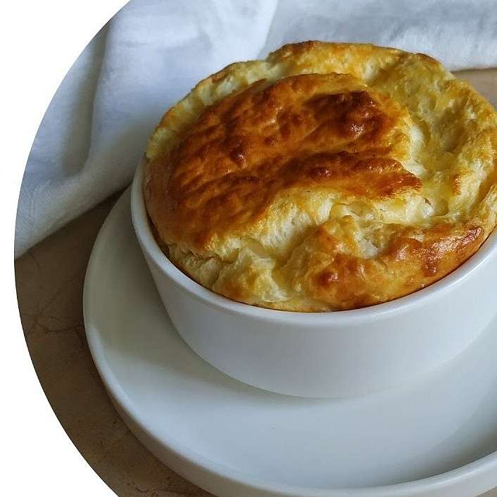 Суфле с Пекорино Тоскано и розовым перцем