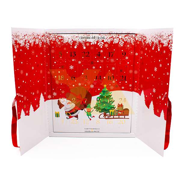 Конфеты ассорти трюфелей "Рождественский календарь" I TARTUFINI DELL'AVVENTO, 5 видов, ANTICA TORRONERIA PIEMONTESE, 0,168 кг (карт/кор новогодняя)  Antica Torroneria Piemontese Италия