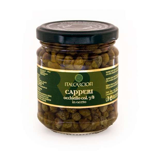 Каперсы Оккьело в уксусе (размер 7/8), ITALCARCIOFI, 0,180 кг/0,110 кг/0,212 л (ст/б)  Italcarciofi S.r.L. Италия